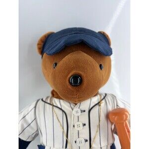 1987 North American Bear Co BEARB RUTH Teddy Plush BASEBALL Bat Yankees NABC